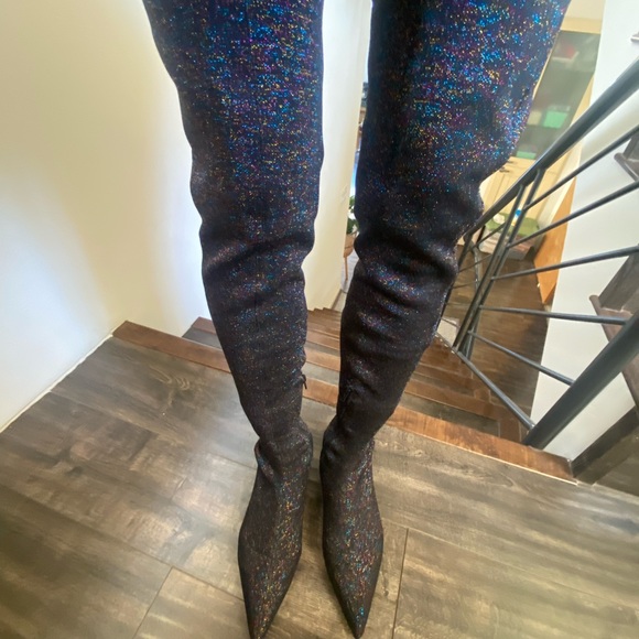 🆕Zara over-knee fabric boots:Brand New - Picture 5 of 10